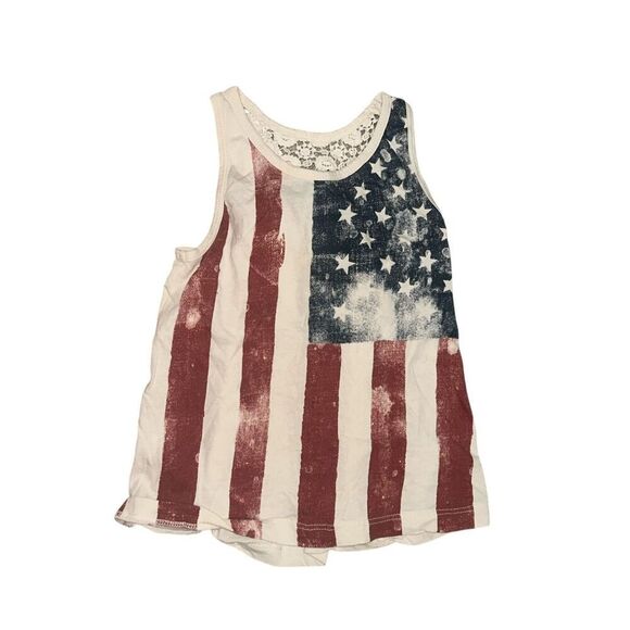 NICE KIDS Polo Ralph Lauren Girls Teddy Polo American Flag Tank shirt Size 4 (4 - Picture 1 of 3